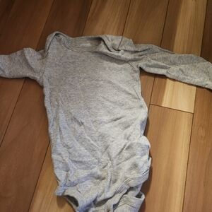 Gray Long Sleeve Onesie
